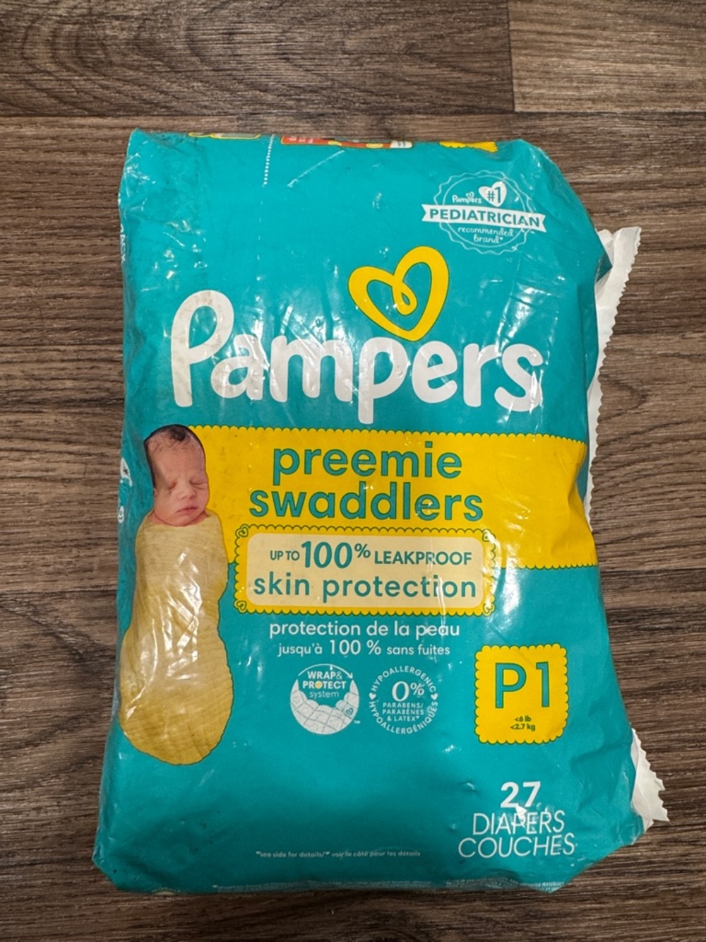 Pampers P1 Preemie Swaddlers Diapers <6lbs